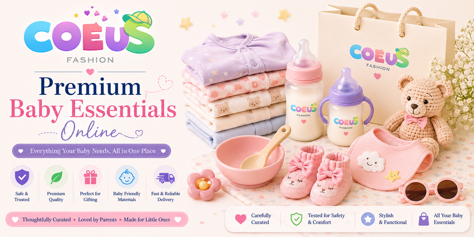Baby Essentials Online with premium newborn products and baby accessories