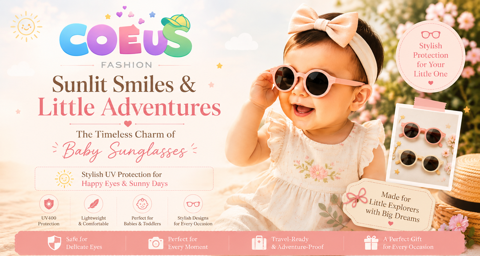 Premium Baby Sunglasses Online with UV protection for babies and toddlers