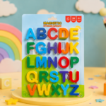 Magnetic shaped upper case A-Z