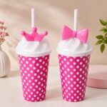 Pink Polka Sipper pack of 2