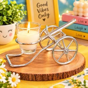 Silver tea light