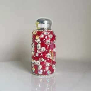 Crystal Bling Tumbler in Floral design (Red)